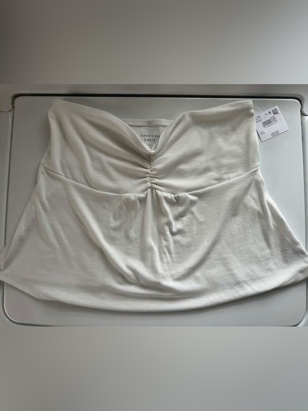 American Eagle Outfitters Cream Ruched Front Camisole